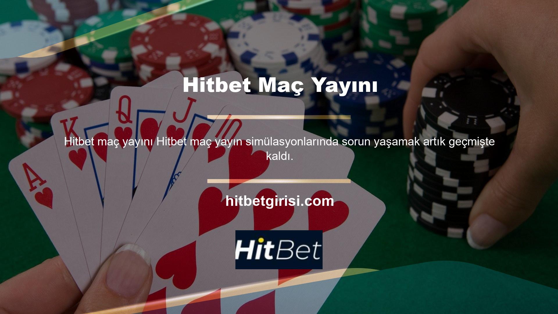 Şirket, geleneksel olmayan fırsatlara sahip kullanıcılar için yüksek gelir elde etmek amacıyla Hitbet adlı bir maç yayın hizmeti başlattı